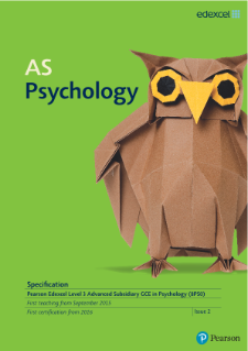 AS level Psychology 2015 specification